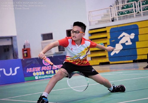 Em Lê Doãn Minh Huy - học sinh lớp 5A2 đã đạt giải Nhất môn cầu lông tại Đại hội TDTT quận Thanh Xuân lần thứ VI năm học 2021-2022
